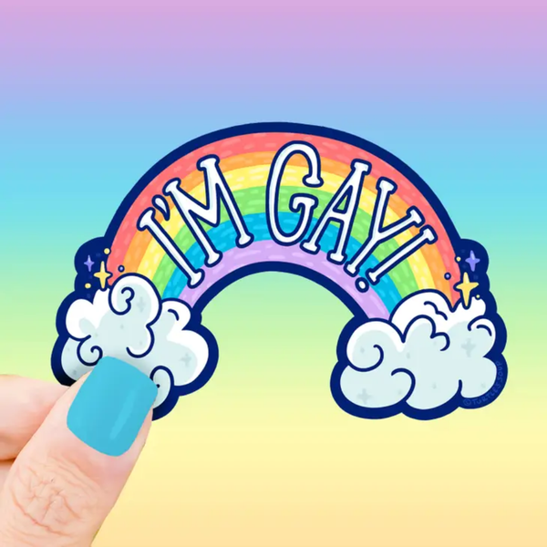 I'm Gay Rainbow Pride Sticker Turtle's Soup Impulse - Decorative Stickers