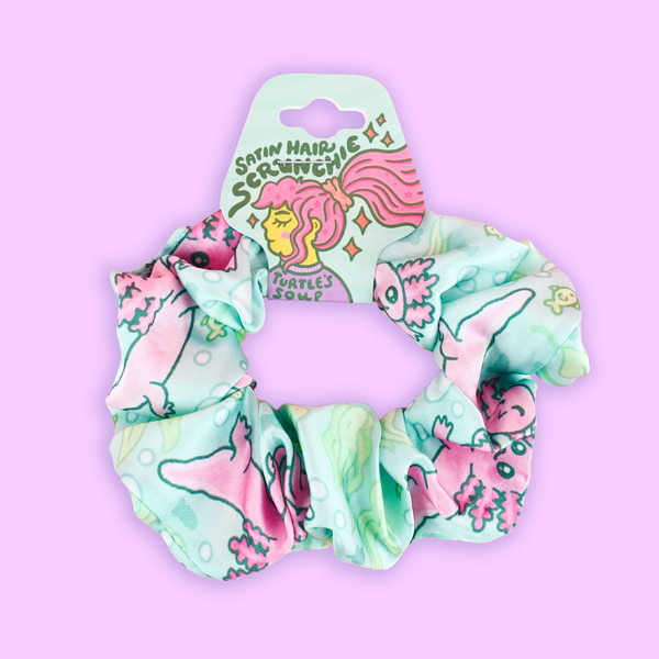 Axolotl Scrunchie Turtles Soup Apparel & Accessories - Hair Accessories