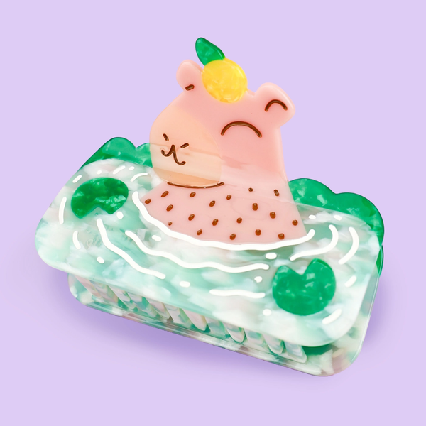 Capybara Hair Claw Turtles Soup Apparel & Accessories - Hair Accessories - Hair Claws & Clips