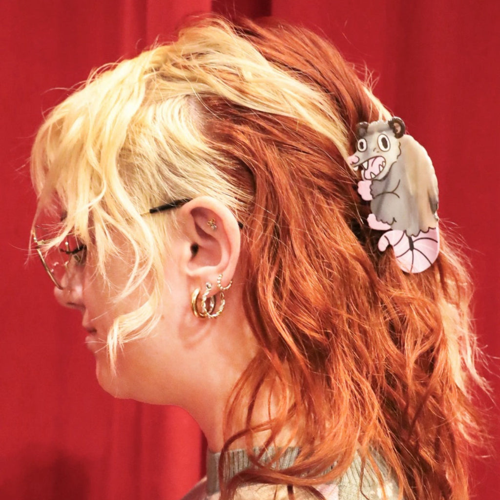 Screaming Opossum Hair Claw Turtles Soup Apparel & Accessories - Hair Accessories - Hair Claws & Clips