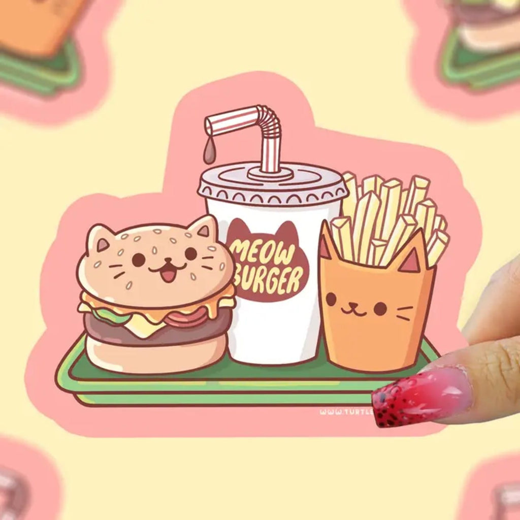 Meow Burger Sticker Turtles Soup Impulse - Decorative Stickers