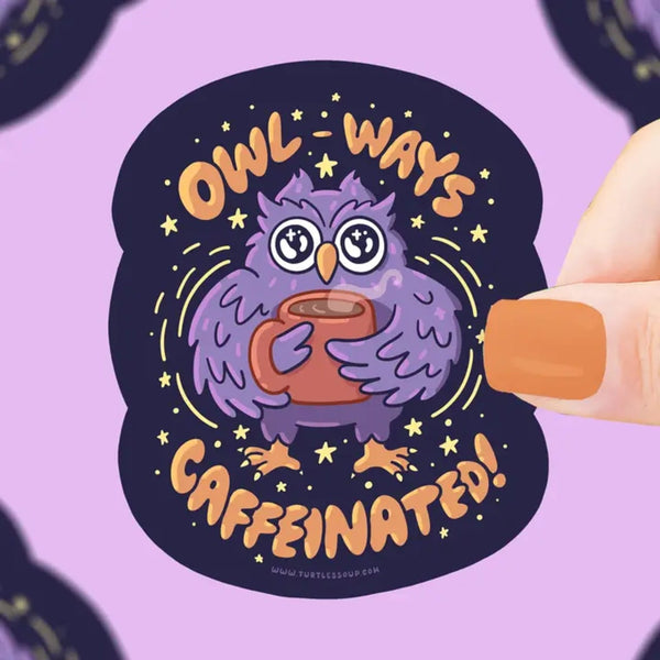 Owl-Ways Caffeinated Sticker Turtles Soup Impulse - Decorative Stickers