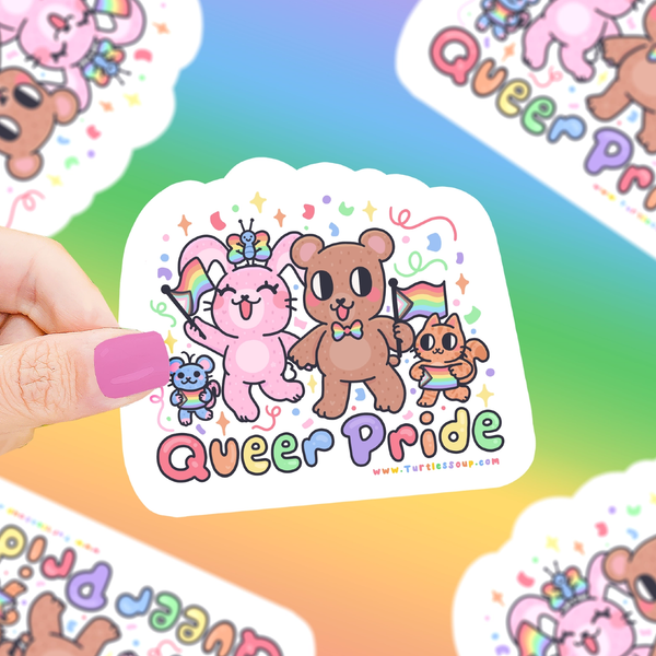 Queer Pride Sticker Turtles Soup Impulse - Decorative Stickers