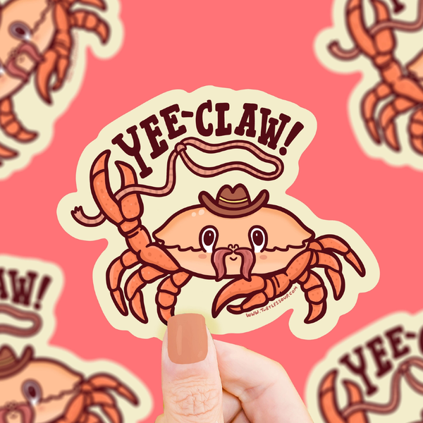 Yee Claw Rodeo Crab Sticker Turtles Soup Impulse - Decorative Stickers