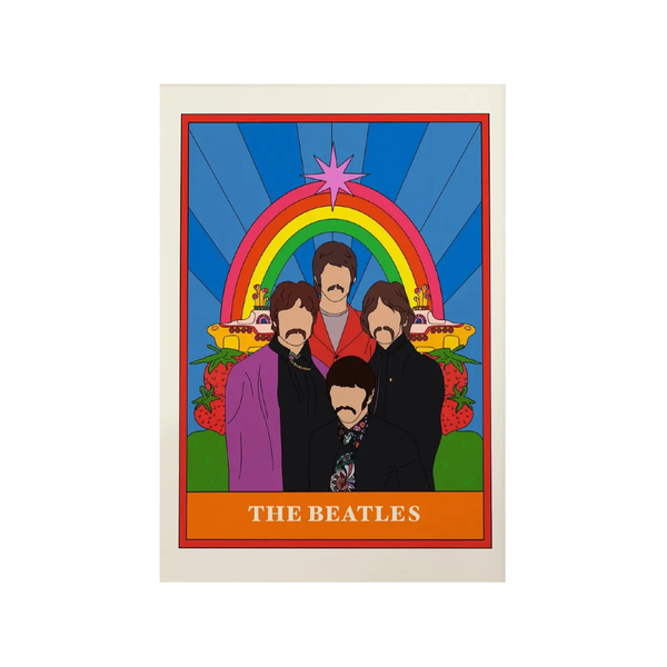 The Beatles Tarot Card Art Print Twisted Rebel Designs Home - Wall & Mantle - Artwork