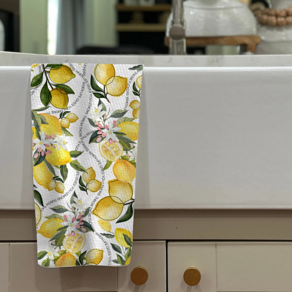 When Life Gives Lemons Tea Towel Twisted Wares Home - Kitchen & Dining - Kitchen Cloths & Dish Towels