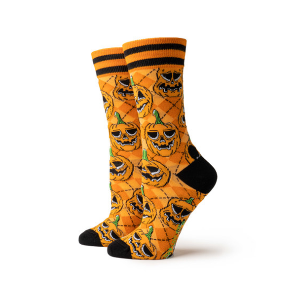 Jack Of All Lanterns Halloween Socks - Adult Two Left Feet Apparel & Accessories - Socks - Adult - Unisex