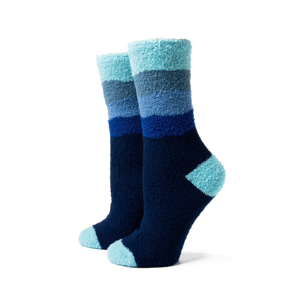 Deep Blue Super Soft Socks - Adult Two Left Feet Apparel & Accessories - Socks - Adult - Womens