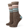 Varsity Brown Everyday Cozy Super Soft Socks Two Left Feet Apparel & Accessories - Socks - Adult - Womens
