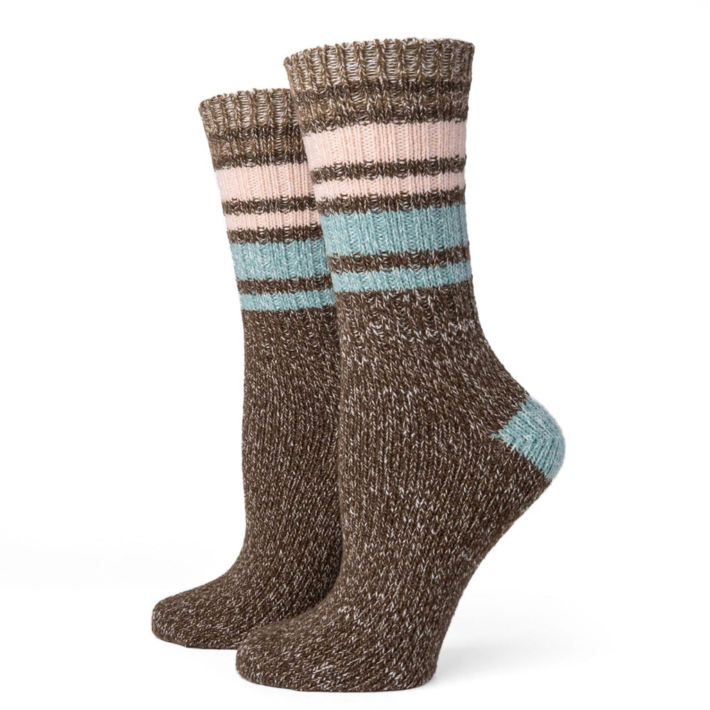Varsity Brown Everyday Cozy Super Soft Socks Two Left Feet Apparel & Accessories - Socks - Adult - Womens