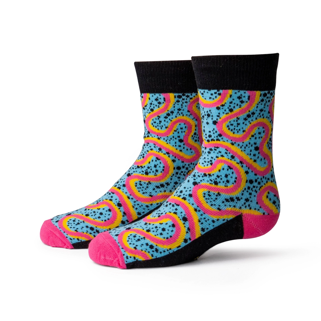 Small Totally Rad Socks - Kids Two Left Feet Apparel & Accessories - Socks - Baby & Kids - Kids