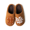 Bite Me / Small Holiday Lounge Out Loud Super Comfy Slippers Two Left Feet Apparel & Accessories - Socks - Slippers - Adult - Womens