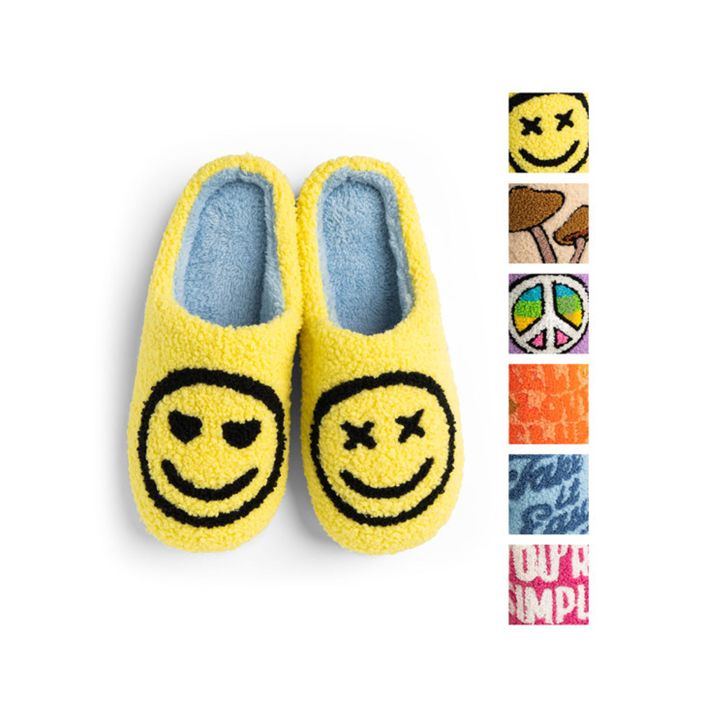 Lounge Out Loud Super Fuzzy Slipper Slides Two Left Feet Apparel & Accessories - Socks - Slippers - Adult - Womens