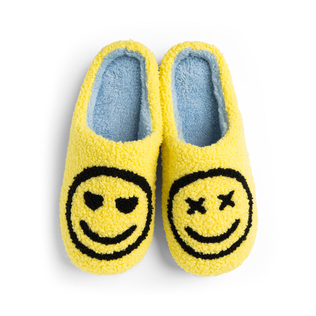 Love Me Or Hate Me / Big Lounge Out Loud Super Fuzzy Slipper Slides Two Left Feet Apparel & Accessories - Socks - Slippers - Adult - Womens