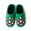 Peace Of Peppermint / Small Holiday Lounge Out Loud Super Comfy Slippers Two Left Feet Apparel & Accessories - Socks - Slippers - Adult - Womens