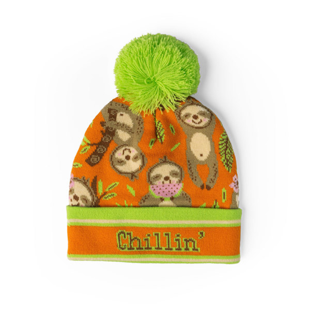 Chillin Beanie Pom Hats - Kids Two Left Feet Apparel & Accessories - Winter - Kids - Hats