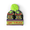 I Want To Believe Beanie Pom Hats - Kids Two Left Feet Apparel & Accessories - Winter - Kids - Hats