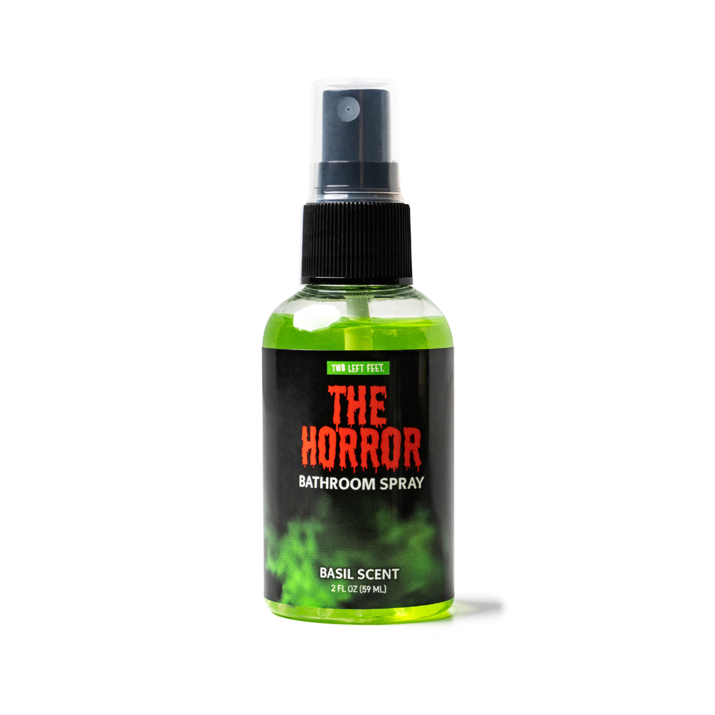 The Horror (Basil) Odor Oblitereator Bathroom Spray Two Left Feet Home