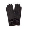 Bow Back in Black Super Soft Micro Suede Gloves Two's Company Apparel & Accessories - Winter - Adult - Gloves & Mittens