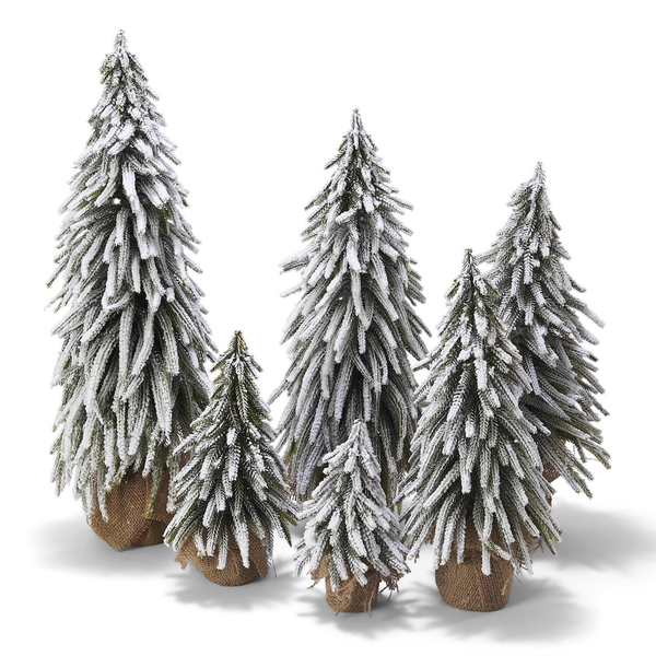 Snow Covered Christmas Trees Two's Company Holiday - Home - Decor