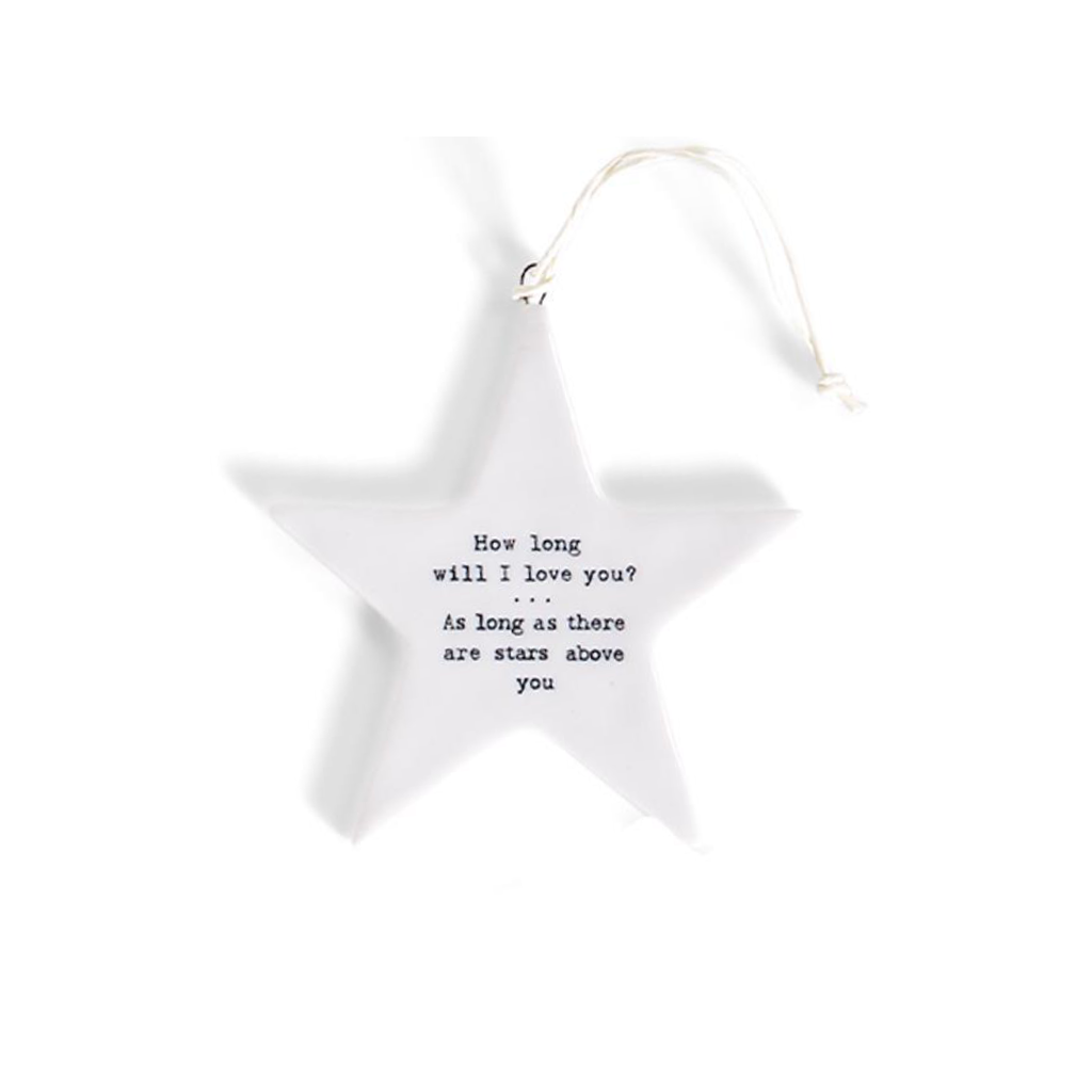 How Long Will I Love You Star Bright Everyday Ornaments Two's Company Home - Wall & Mantle - Ornaments