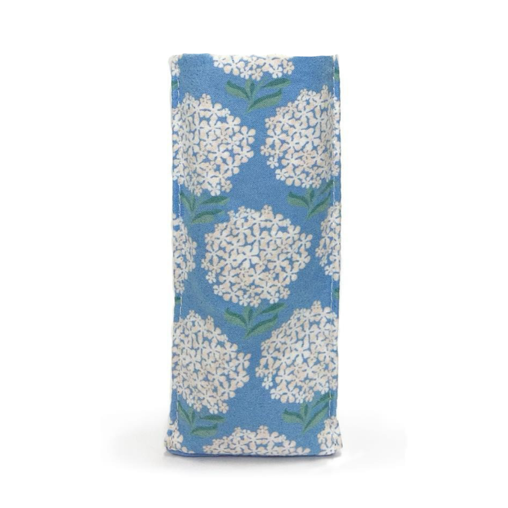 Blue / White Flower Hydrangea Weighted Eyeglass Holder Twos Company Apparel & Accessories - Pouches & Cases