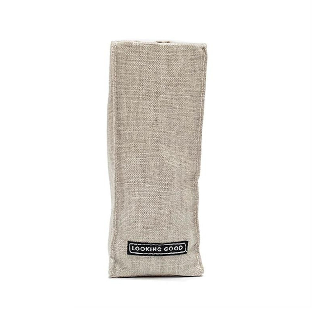 Gray Looking Good Standing Triangular Weighted Pastel Linen Eyeglass Holder Twos Company Apparel & Accessories - Pouches & Cases