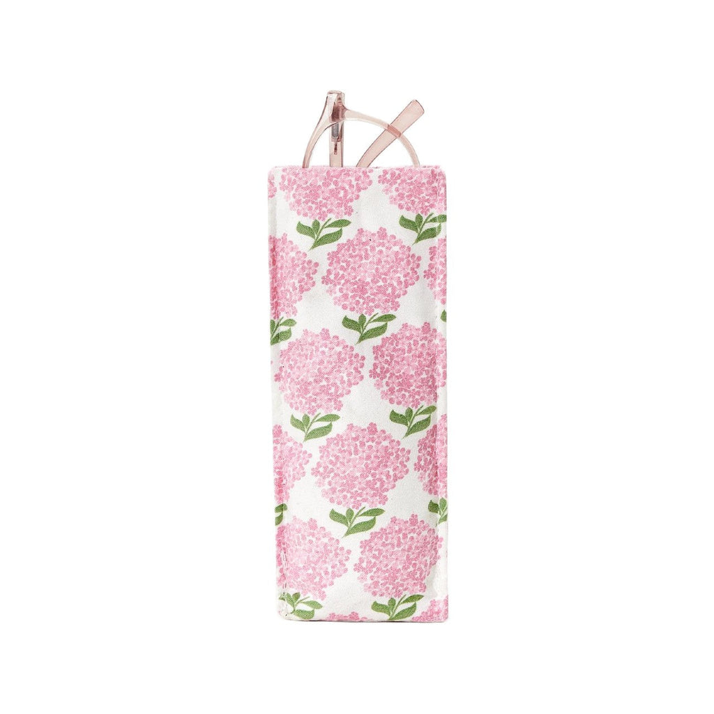 White Base Pink Hydrangea Weighted Eyeglass Holder Twos Company Apparel & Accessories - Pouches & Cases