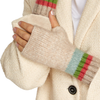 Oat Earn Your Stripes Super Soft Fingerless Gloves Twos Company Apparel & Accessories - Winter - Adult - Gloves & Mittens