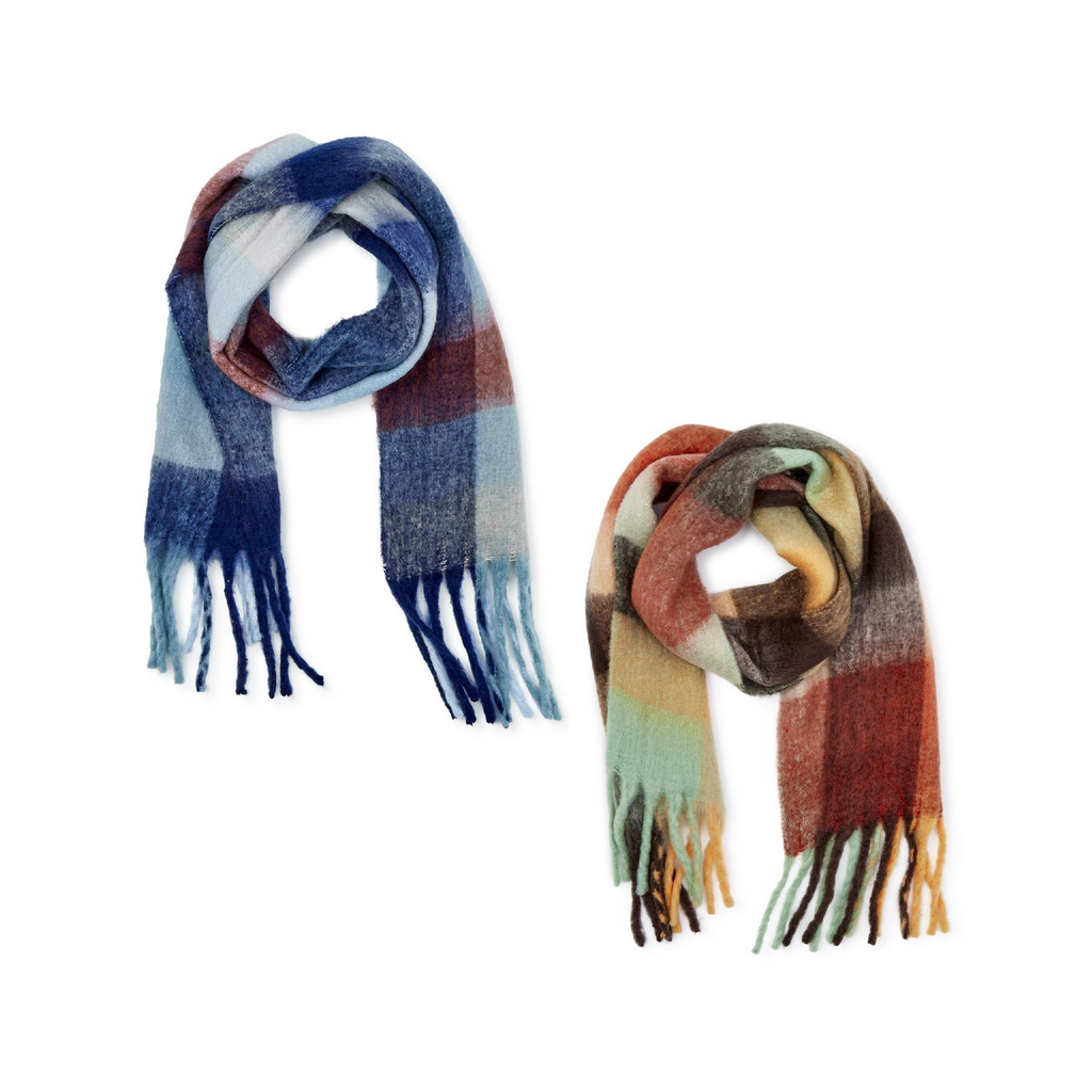 Plaid Brushed Super Soft Scarf Twos Company Apparel & Accessories - Winter - Adult - Scarves & Wraps