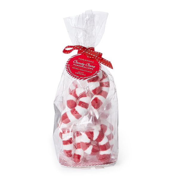 Candy Cane Shaped Vanilla Marshmallow Candy Twos Company Candy, Chocolate & Gum - Holiday