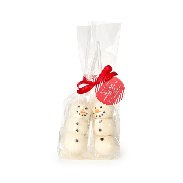 Snowman Marshmallow Stick Stirrer Set Twos Company Candy, Chocolate & Gum - Holiday