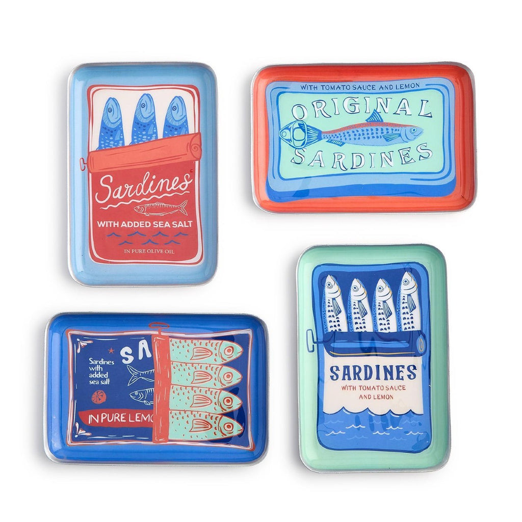 Sardines Metal Tray Set Twos Company Home - Decorative Trays, Plates, & Bowls
