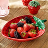 Very Berry Strawberry Shaped Bowl Twos Company Home - Decorative Trays, Plates, & Bowls