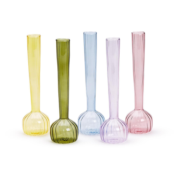 Swirl Hand Blown Glass Bud Vase Twos Company Home - Garden - Vases & Planters