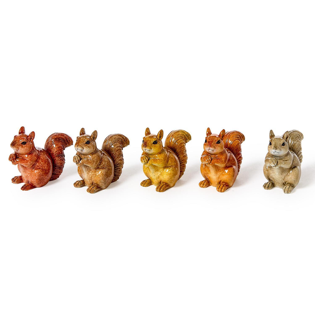 Hand Painted Squirrel Resin Figure Twos Company Home