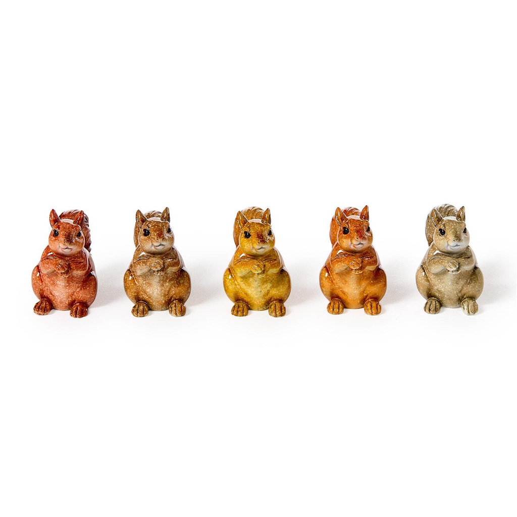 Hand Painted Squirrel Resin Figure Twos Company Home