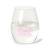 Bow Stemless Wine Glass Twos Company Home - Mugs & Glasses - Wine Glasses