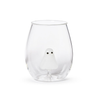 Here For The Boos Ghost Icon Stemless Wine Glass Twos Company Home - Mugs & Glasses - Wine Glasses