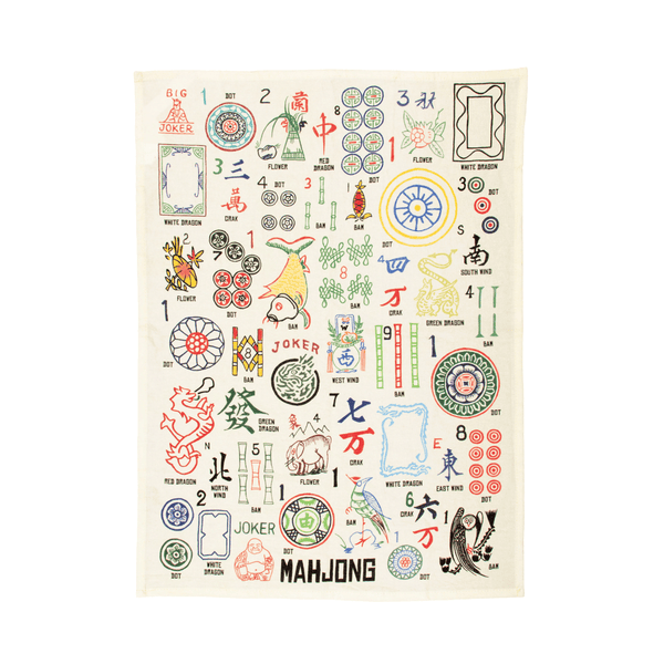 Mahjong Kitchen Towel Unemployed Philosophers Guild Home - Kitchen & Dining - Kitchen Cloths & Dish Towels