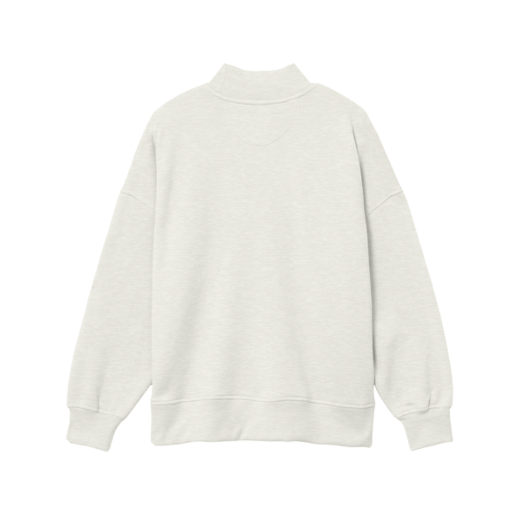 Chicago Mock Neck Adult Sweatshirt - Oatmeal Heather Urban General Store Goods Apparel & Accessories - Clothing - Adult - Sweatshirts