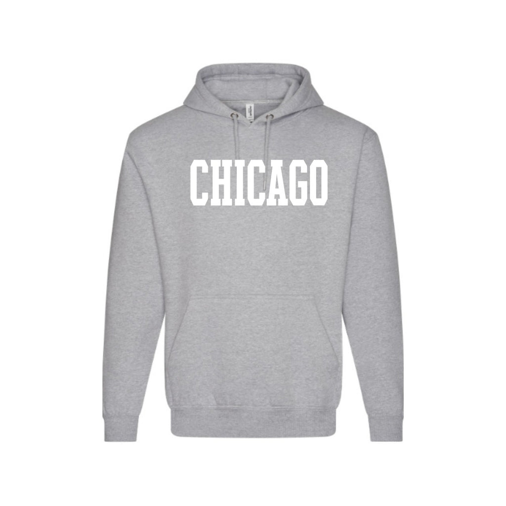 SM Chicago Heavyweight Hoodie - Adult - Heather Gray Urban General Store Goods Apparel & Accessories - Clothing - Adult - Sweatshirts