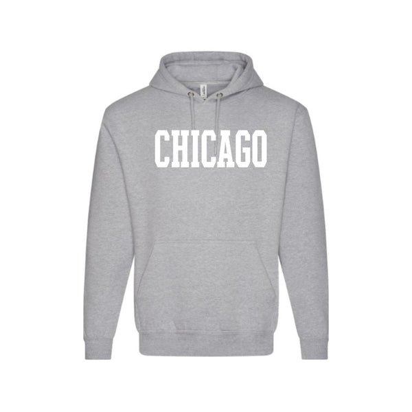 SM Chicago Heavyweight Hoodie - Adult - Heather Gray Urban General Store Goods Apparel & Accessories - Clothing - Adult - Sweatshirts