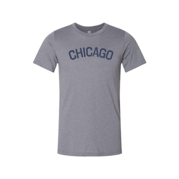 SM Chicago Short Sleeve T-Shirt - Adult - Heather Storm Urban General Store Goods Apparel & Accessories - Clothing - Adult - T-Shirts
