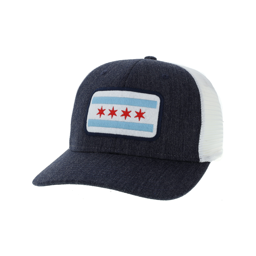 Chicago Flag Trucker Hat - Adult Urban General Store Goods Apparel & Accessories - Summer - Adult - Hats
