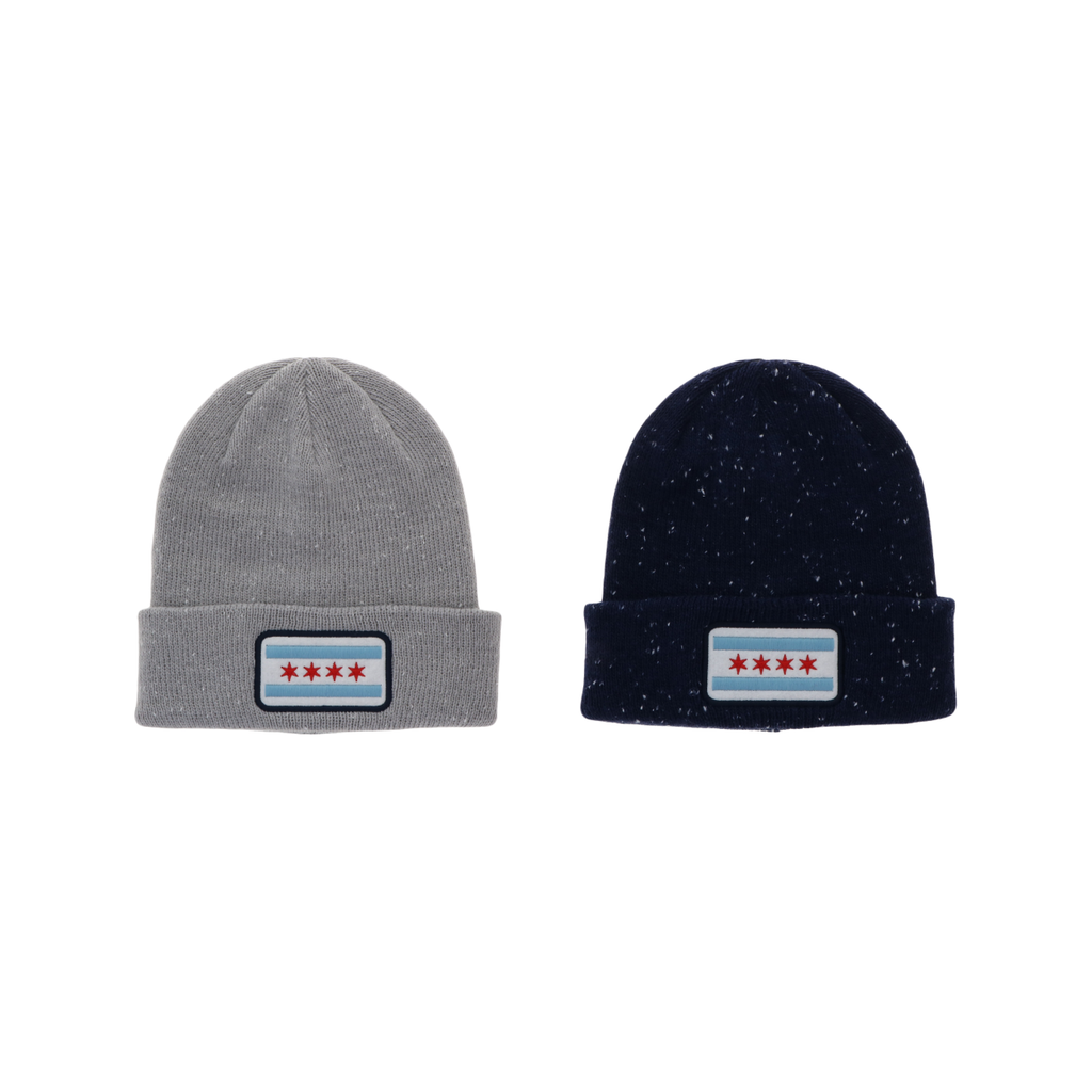 Chicago Flag Daily Pine Speckled Beanie Urban General Store Goods Apparel & Accessories - Winter - Adult - Hats