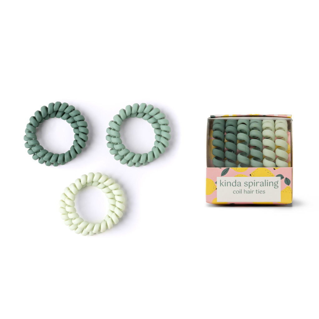 Olive Crush Kinda Spiraling Coil Hair Ties Urban General Store Unclassified