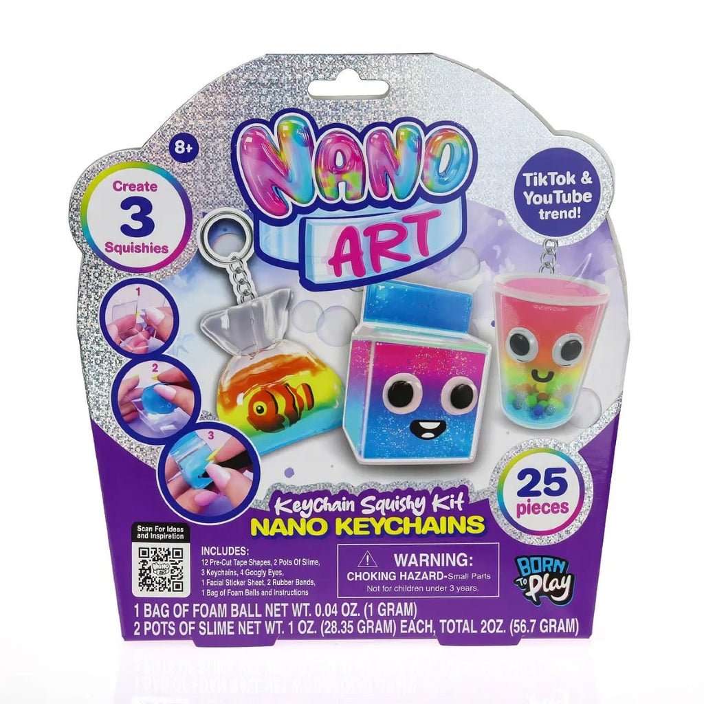 Nano Art Keychain Squishy DIY Craft Kit US Toy Toys & Games
