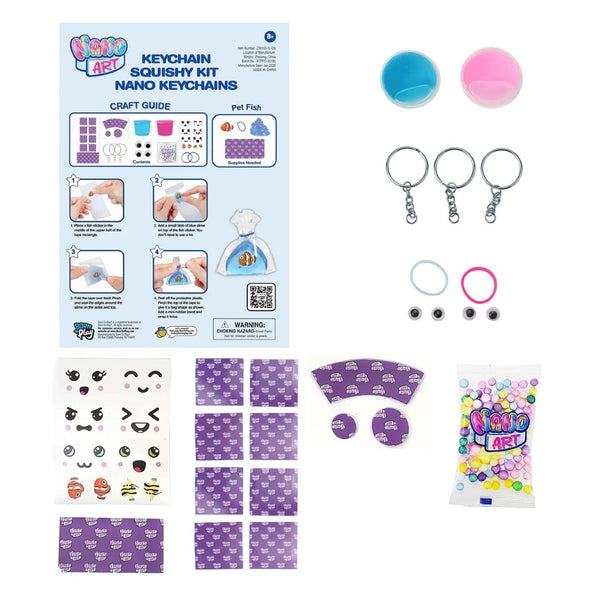 Nano Art Keychain Squishy DIY Craft Kit US Toy Toys & Games