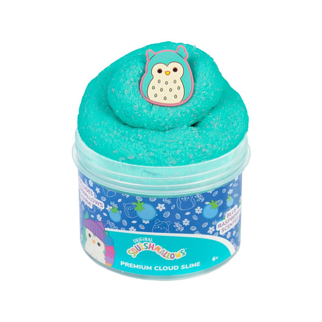 BLUE RASPBERRY - Winston Owl Original Squishmallows Premium Scented Cloud Slime US Toy Toys & Games - Putty & Slime